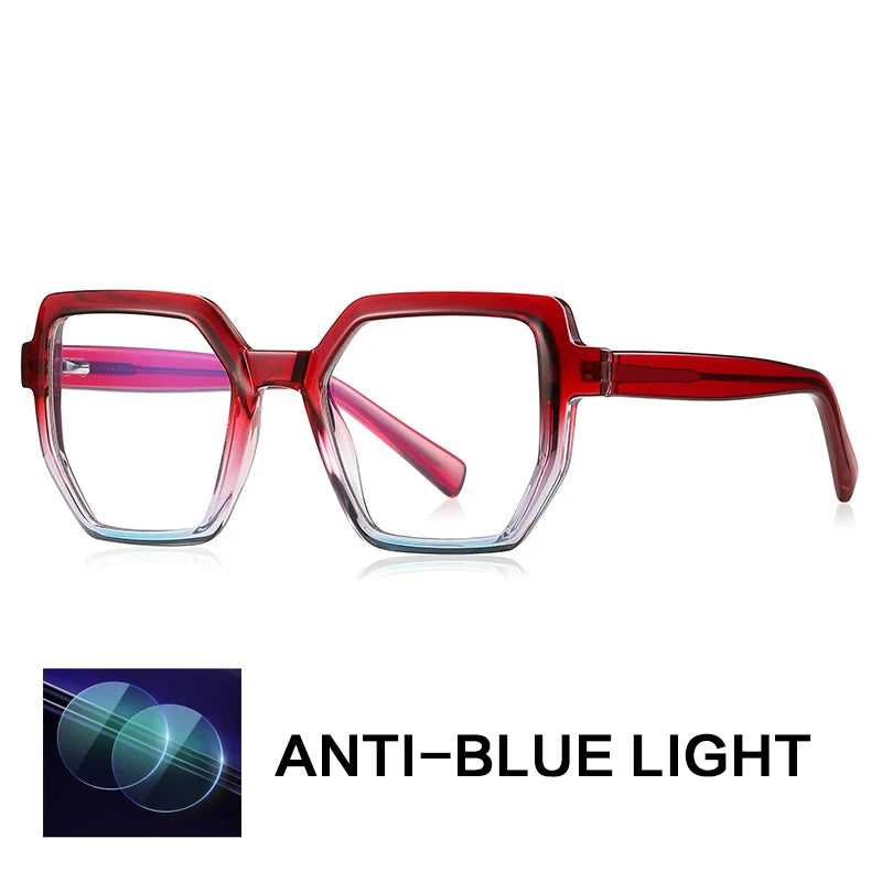 Gatenac Women's Full Rim Cat Eye Tr 90 Titanium Reading Glasses G2143