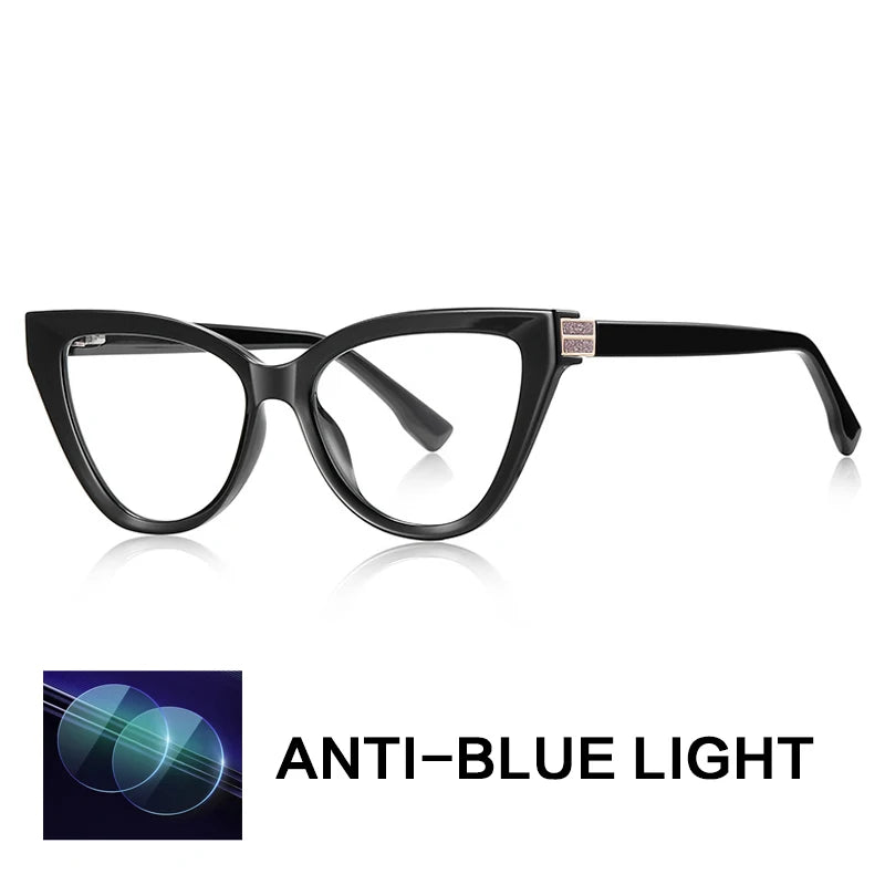 Gatenac Women's Full Rim Cat Eye Tr 90 Titanium Reading Glasses Gx2279