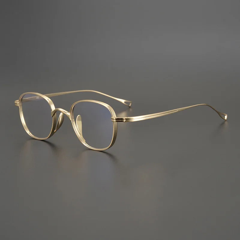 Black Mask Unisex Full Rim Square Oval Titanium Eyeglasses 19114
