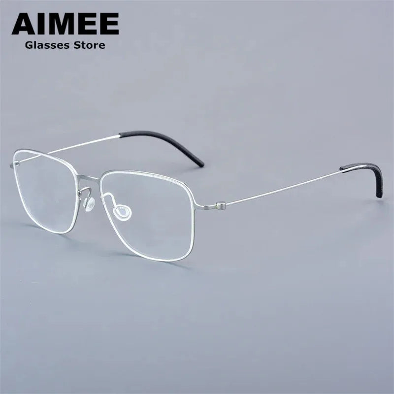 Aimee Women's Full Rim Polygon Screwless Titanium Eyeglasses 550611