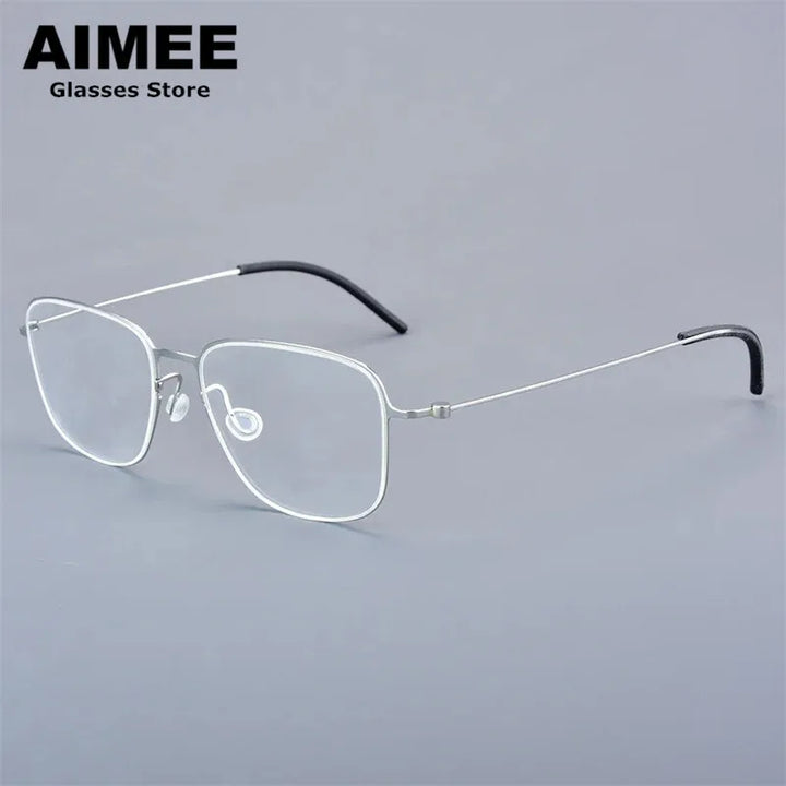 Aimee Women's Full Rim Polygon Screwless Titanium Eyeglasses 550611