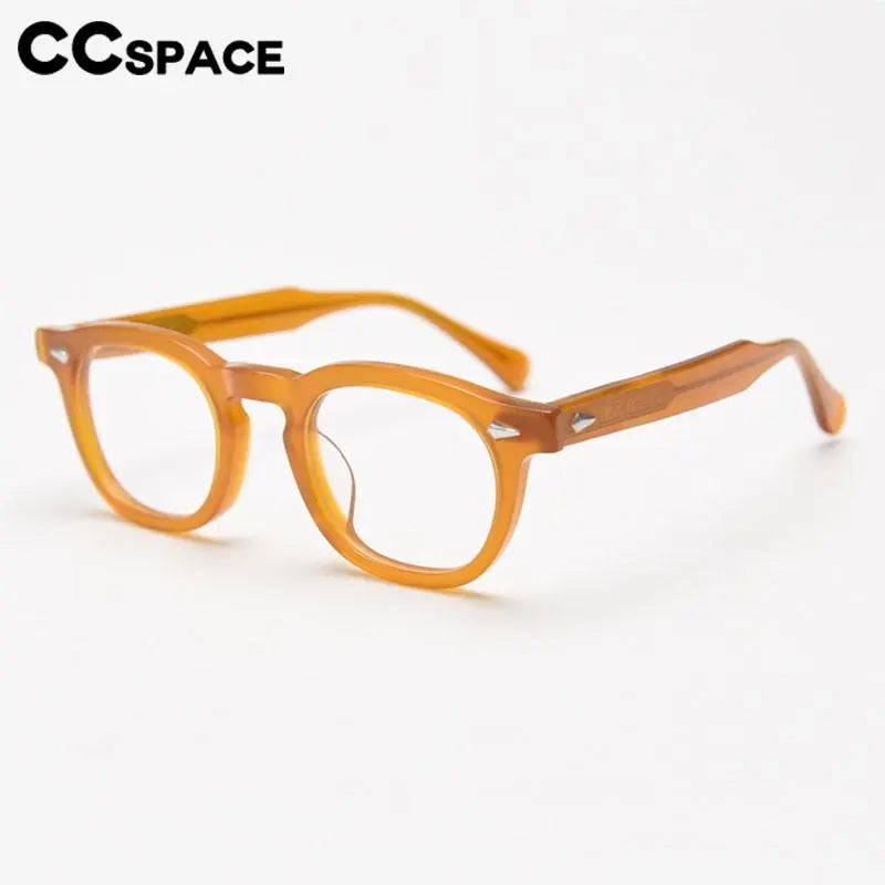 CCspace Unisex Full Rim Square Acetate Eyeglasses 56838 Full Rim CCspace