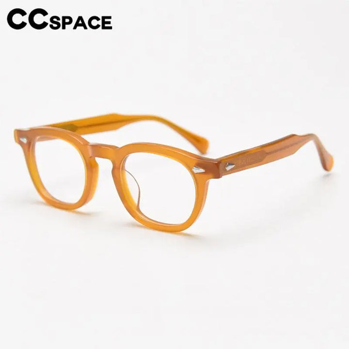 CCspace Unisex Full Rim Square Acetate Eyeglasses 56838 Full Rim CCspace