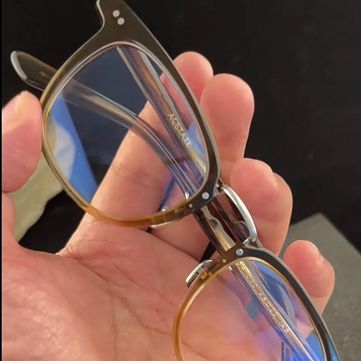 Aimee Women's Full Rim Square Acetate Eyeglasses 198001