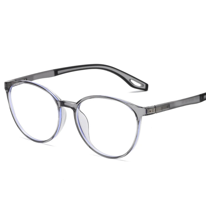 Reven Jate Unisex Full Rim Round Plastic Eyeglasses 81307 Full Rim Reven Jate C4  