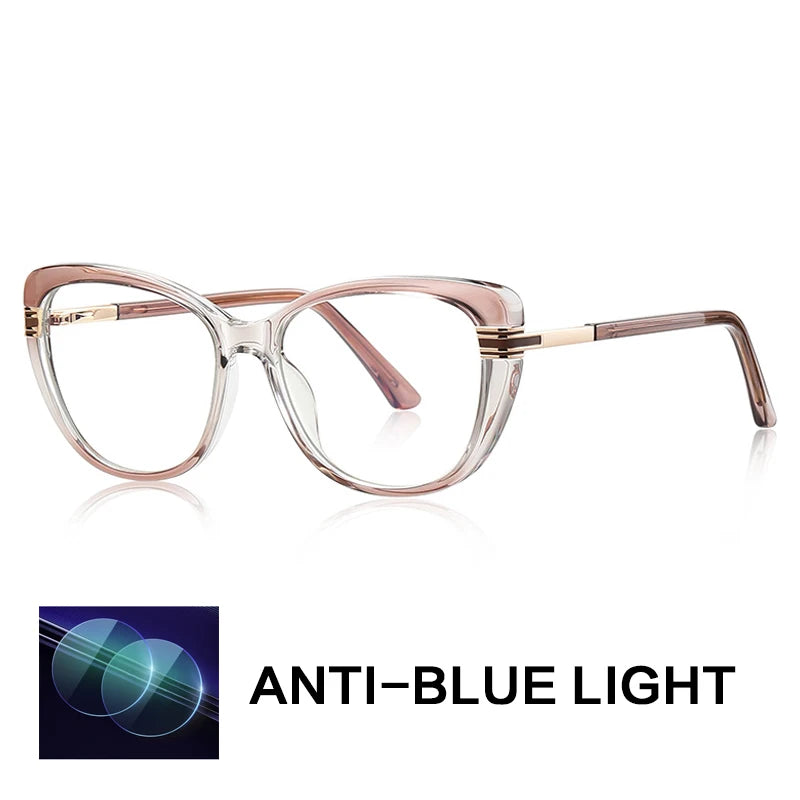 Gatenac Women's Full Rim Butterfly Tr 90 Titanium Reading Glasses G2274