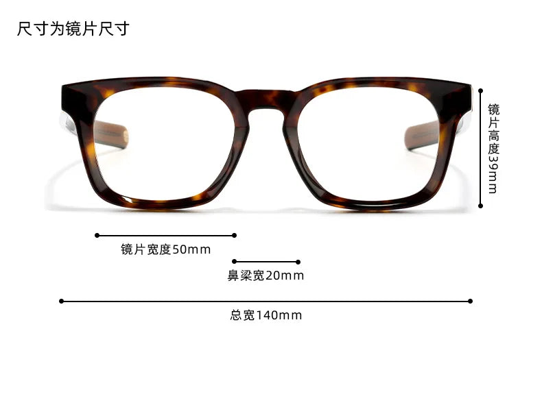 Nobler Unisex Full Rim Square Acetate Eyeglasses 841053 Full Rim Nobler