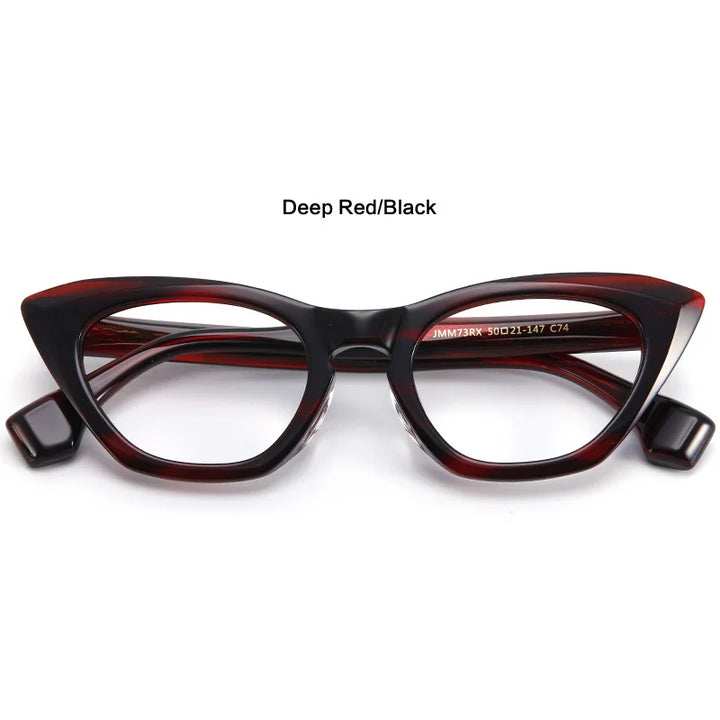 Muzz Women's Full Rim Cat Eye Acetate Eyeglasses 73rx Full Rim Muzz C2