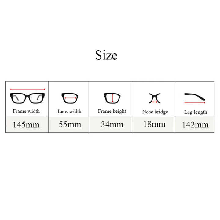 Bclear Men's Semi Rim Square Titanium Eyeglasses 59910