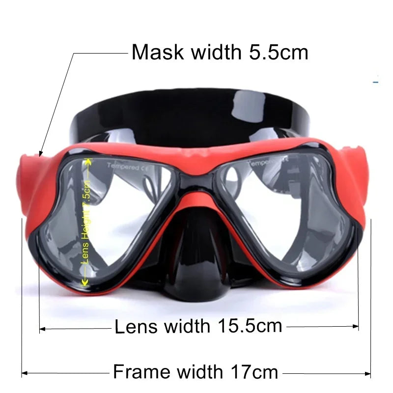 Aleefa Unisex Goggle Plastic Resin Lens Pc Silicone Swim Mask 64202
