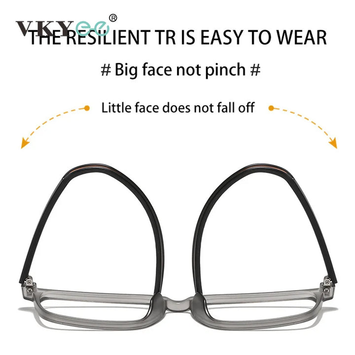 Vicky Men's Full Rim Square Tr 90 Titanium Sport Reading Glasses 41117 Reading Glasses Vicky