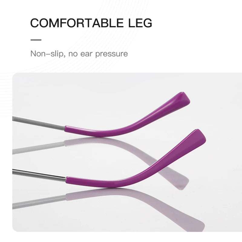 Vicky Women's Full Rim Oval Polygon Stainless Steel Reading Glasses 3095 Reading Glasses Vicky