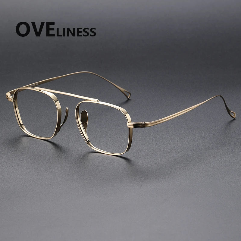 Oveliness Women's Full Rim Square Titanium Eyeglasses 89501