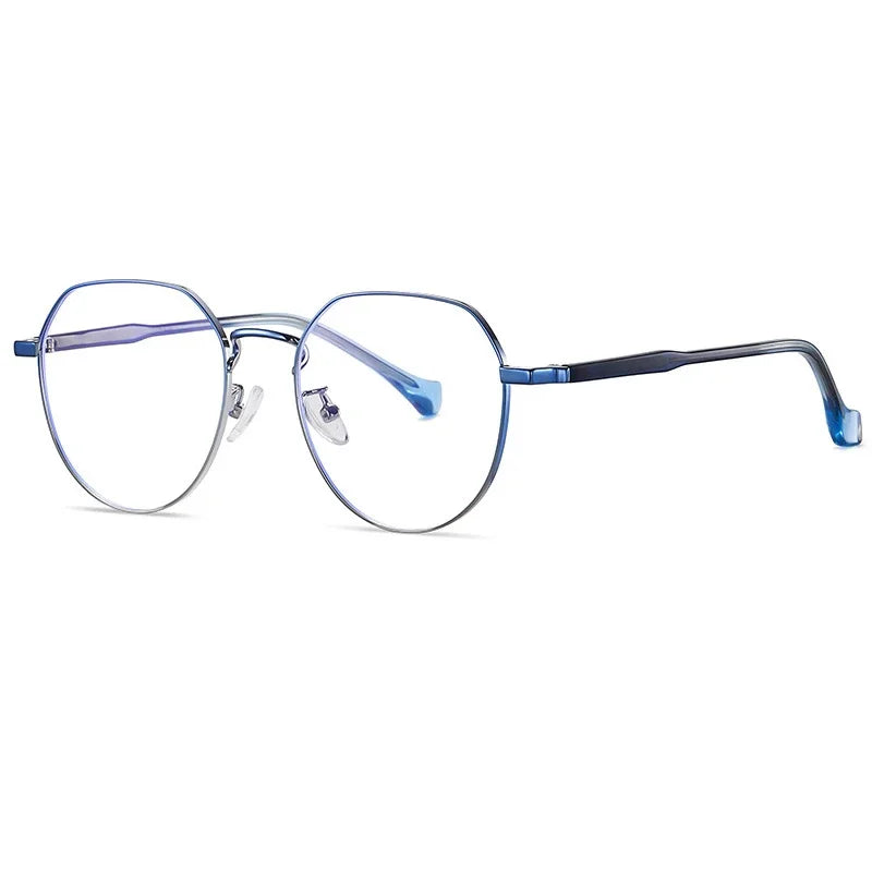 Handoer Unisex Full Rim Flat Top Oval Round Alloy Eyeglasses 79219