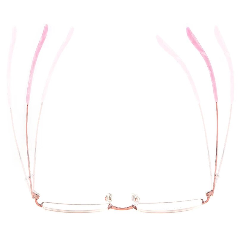 Bclear Women's Semi Rim Square Titanium Eyeglasses Lb7885 Semi Rim Bclear