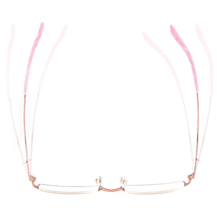 Bclear Women's Semi Rim Square Titanium Eyeglasses Lb7885 Semi Rim Bclear