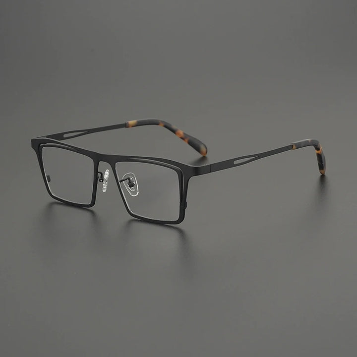 Gatenac Unisex Full Rim Brow Line Square Titanium Eyeglasses G85879