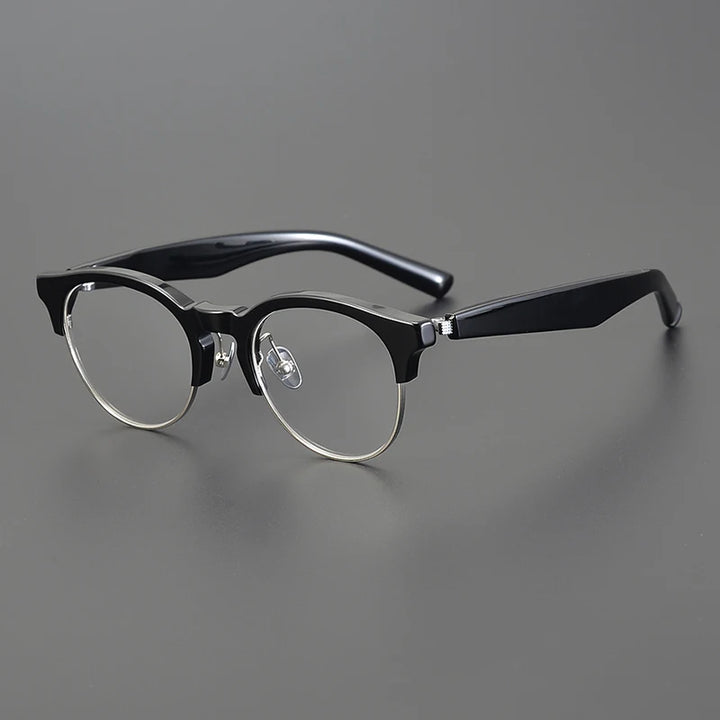 Nobler Unisex Full Rim Square Acetate Titanium Eyeglasses M092 Full Rim Nobler