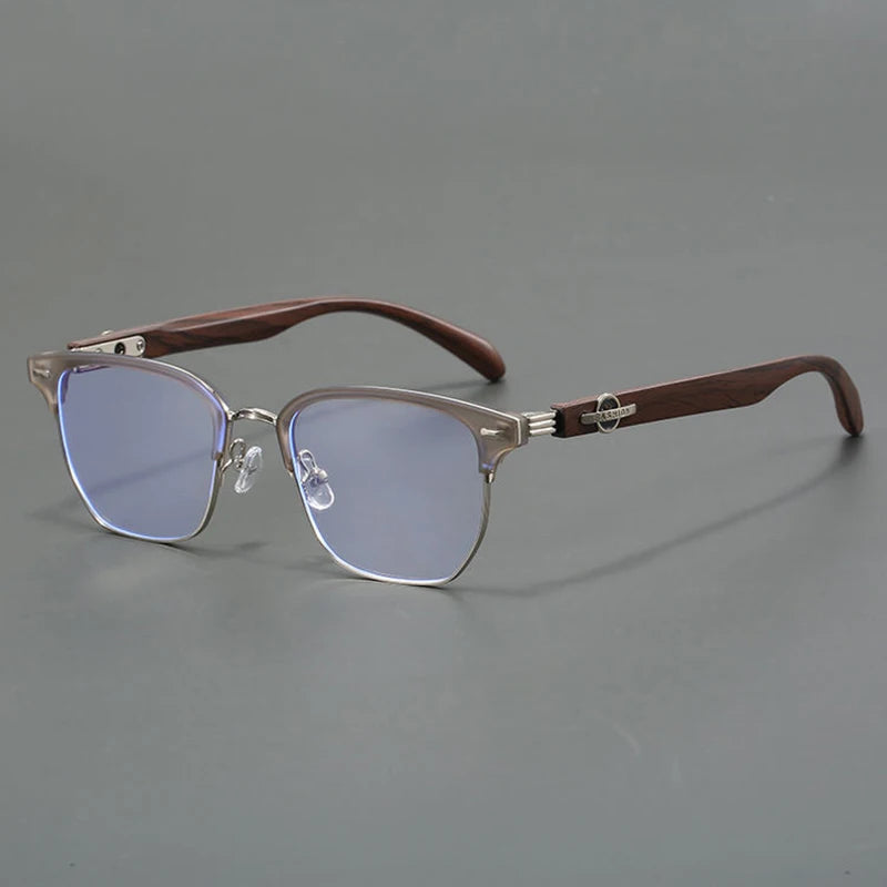 Xbora Unisex Full Rim Oval Square Ultem Alloy Eyeglasses 91015