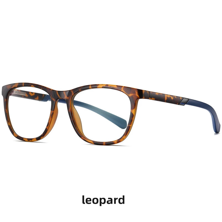 Kocolior Unisex Full Rim Square Tr 90 Hyperopic Reading Glasses 2310 Reading Glasses Kocolior Leopard 0