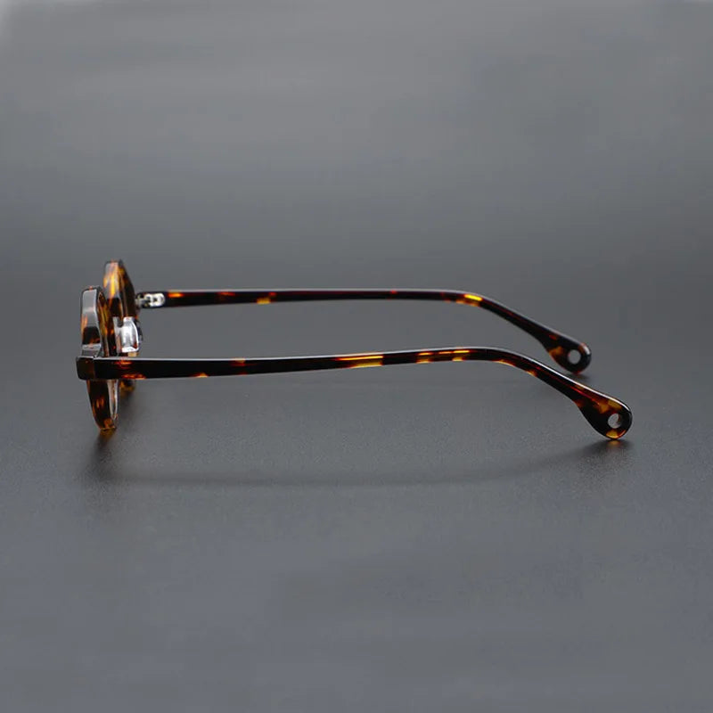 Yujo Unisex Full Rim Small Round Acetate Polarized Sunglasses 2534 Sunglasses Yujo