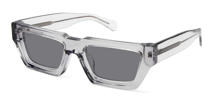Esnbie Unisex Full Rim Brow Line Square Acetate Sunglasses 101023