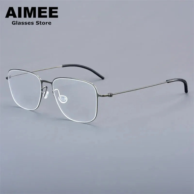 Aimee Women's Full Rim Polygon Screwless Titanium Eyeglasses 550611