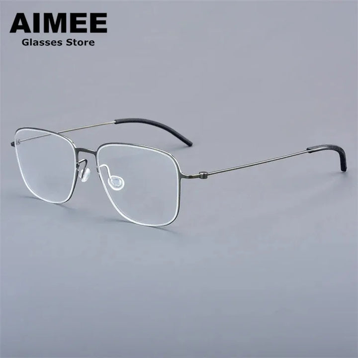 Aimee Women's Full Rim Polygon Screwless Titanium Eyeglasses 550611