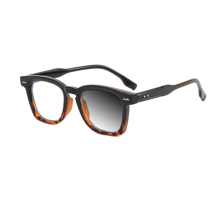 Kocolior Men's Full Rim Square Acetate Hyperopic Reading Glasses 3670 Reading Glasses Kocolior