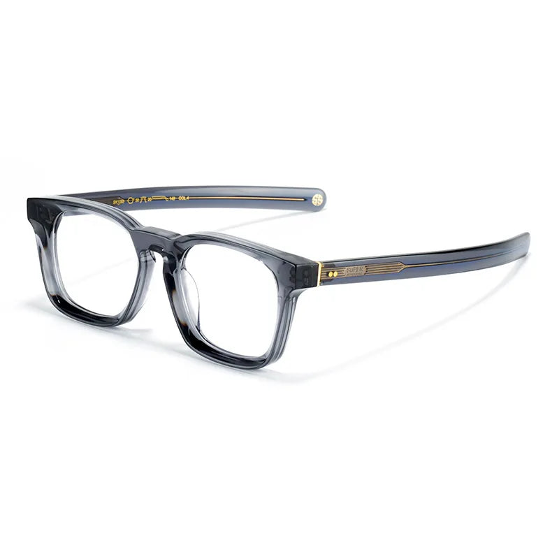 Nobler Unisex Full Rim Square Acetate Eyeglasses 841053 Full Rim Nobler C4
