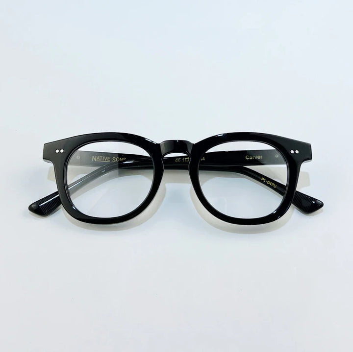 Black Mask Unisex Full Rim Oval Acetate Eyeglasses Bm031 Full Rim Black Mask