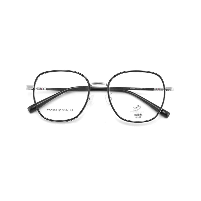 Xbora Unisex Full Rim Polygon Square Alloy Eyeglasses 15568