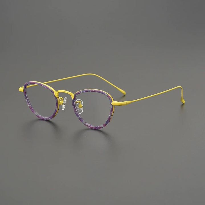 Gatenac Women's Full Rim Oval Cat Eye Titanium Acetate Eyeglasses G85896