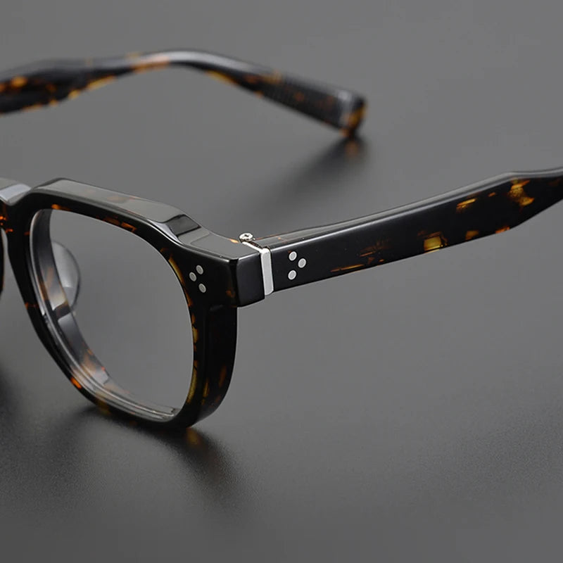 Nobler Unisex Full Rim Square Thick Acetate Eyeglasses 0527 Full Rim Nobler