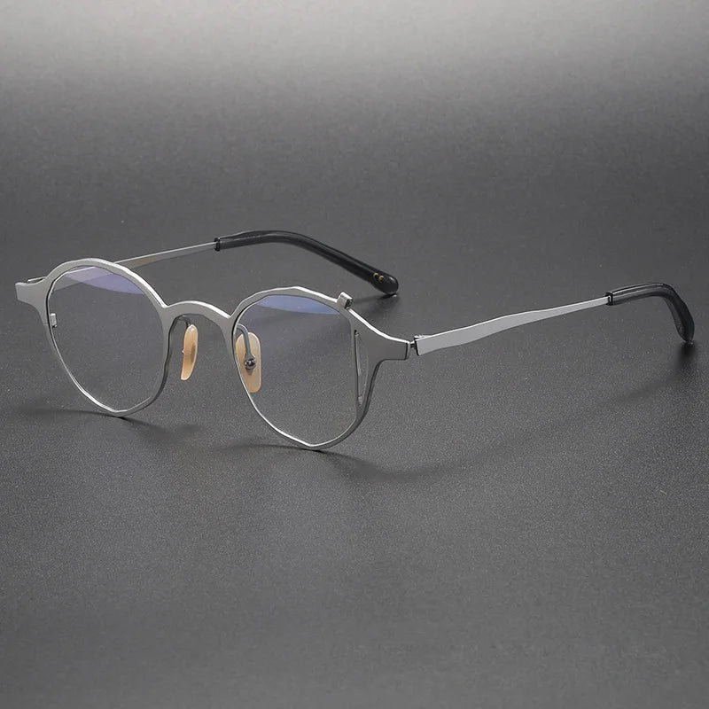 Muzz Women's Full Rim Oval Round Titanium Eyeglasses 410074