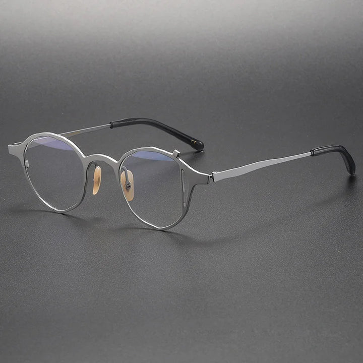 Muzz Women's Full Rim Oval Round Titanium Eyeglasses 410074