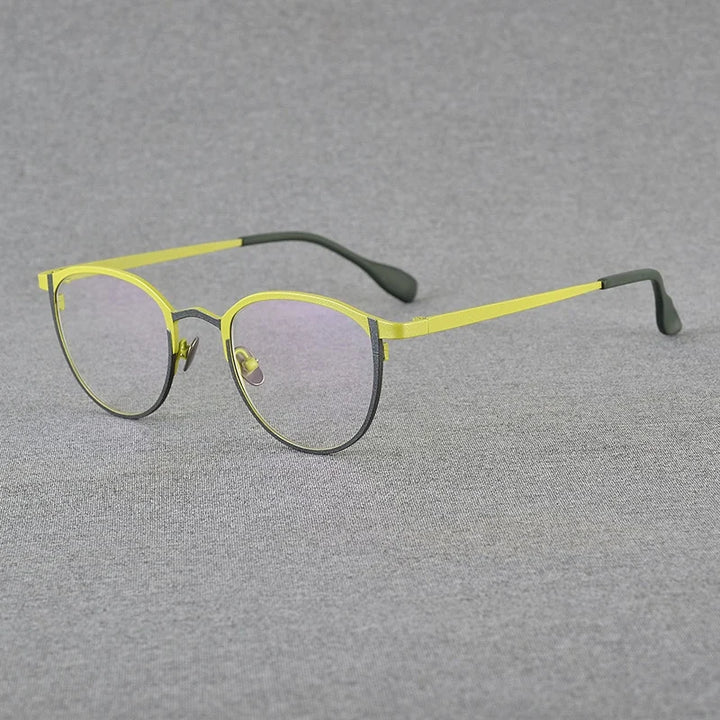 Nobler Unisex Full Rim Oval Cat Eye Titanium Eyeglasses 185782 Full Rim Nobler C5