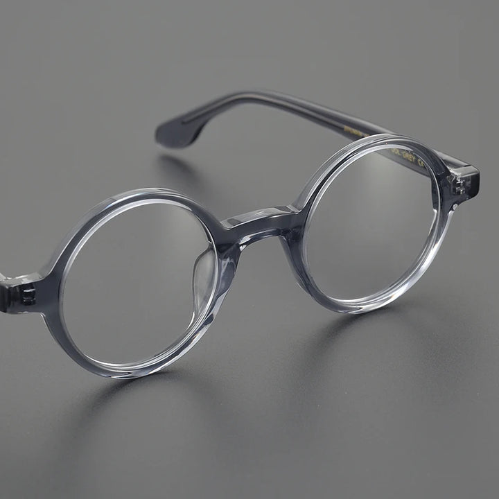 Nobler Unisex Full Rim Small Round Acetate Eyeglasses 4245 Full Rim Nobler