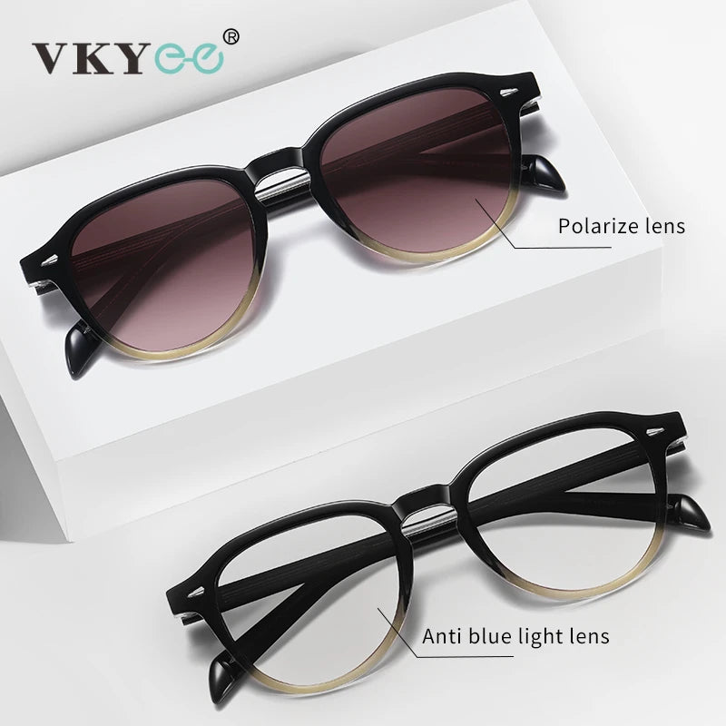 Vicky Unisex Full Rim Square Acetate Myopic Reading Glasses 31101 Reading Glasses Vicky