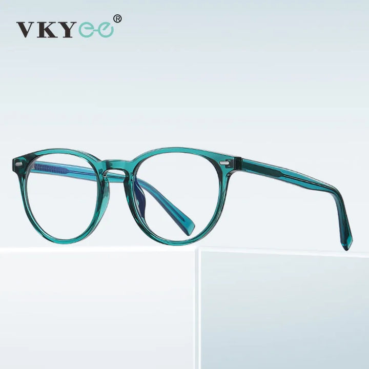 Vicky Unisex Full Rim Tr 90 Stainless Steel Round Reading Glasses 2117 Reading Glasses Vicky