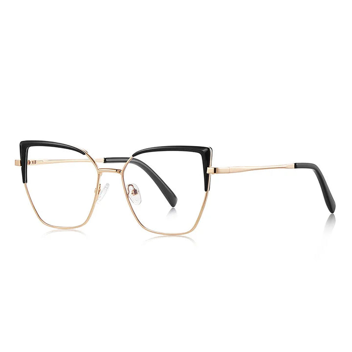 CCspace Women's Full Rim Cat Eye Tr 90 Titanium Reading Glasses 310785