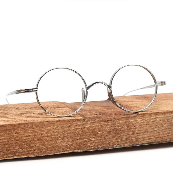 Hdcrafter Unisex Full Rim Round Titanium Eyeglasses Ft3001 Full Rim Hdcrafter Eyeglasses
