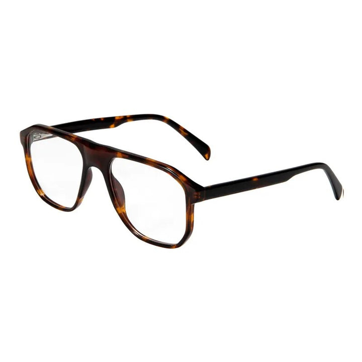 Gatenac Unisex Full Rim Square Acetate Eyeglasses Gxyj1135 Full Rim Gatenac Tortoiseshell