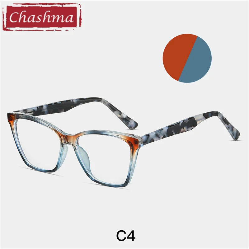 Chashma Women's Full Rim Square Cat Eye Tr 90 Titanium Eyeglasses 887222
