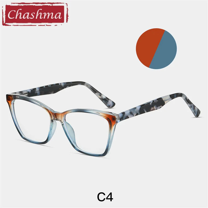 Chashma Women's Full Rim Square Cat Eye Tr 90 Titanium Eyeglasses 887222