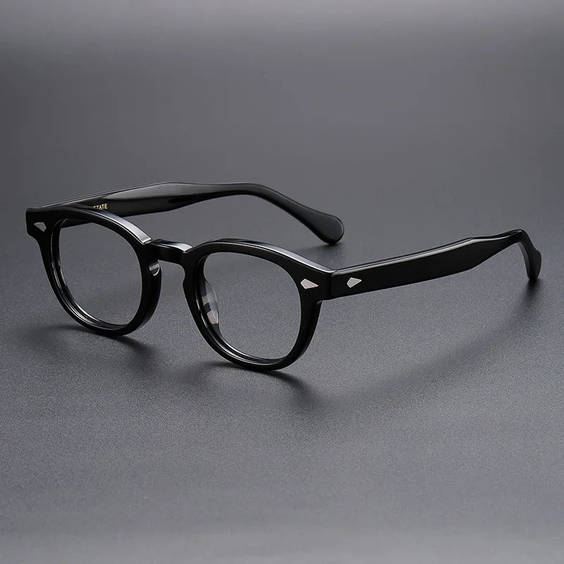 Yimaruili Unisex Full Rim Oval Square Acetate Eyeglasses 56006