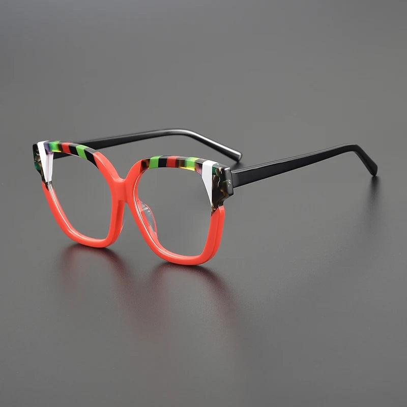 Nobler Unisex Full Rim Cat Eye Acetate Eyeglasses 19340 Full Rim Nobler C4