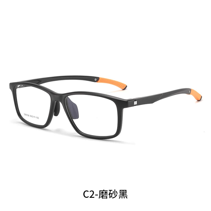 Reven Jate Unisex Full Rim Square Tr 90 Sport Eyeglasses 60106