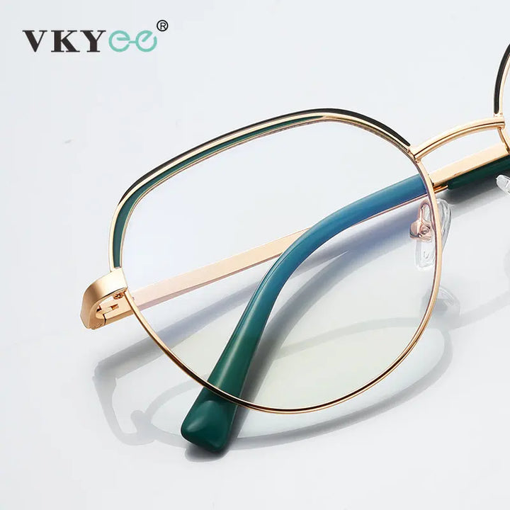 Vicky Unisex Full Rim Flat Top Round Tr 90 Titanium Reading Glasses 3098 Reading Glasses Vicky