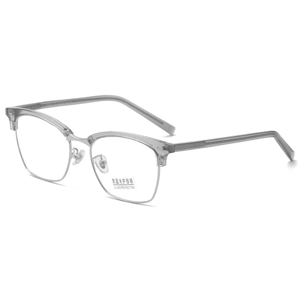 Kansept Unisex Full Rim Square Tr 90 Alloy Eyeglasses K9066 Full Rim Kansept   